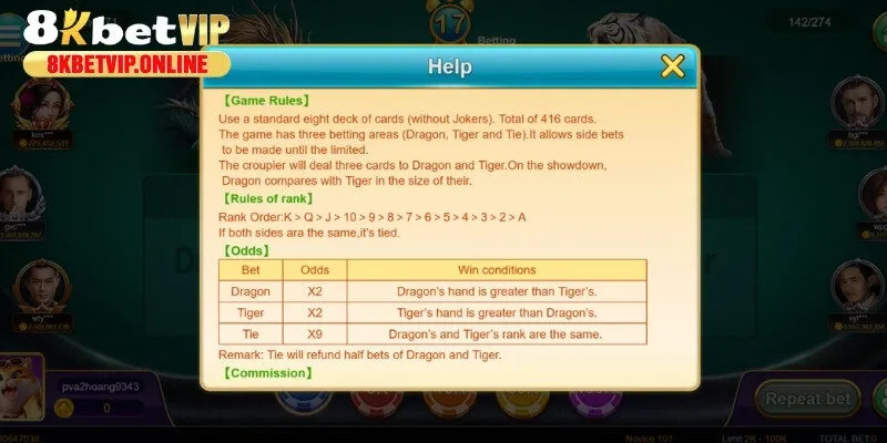 Hướng dẫn luật chơi Dragon Tiger chi tiết
